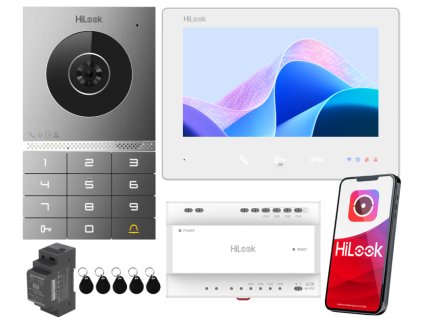 HD-VIS-02-K-W - Videovrátnik 2-vodičový IP, WiFi, Kódovač, Čítačka, 2x I/O - HiLook by Hikvision