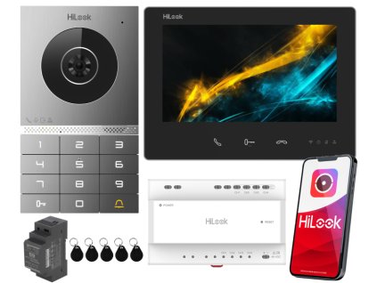 HD-VIS-02-K - 2-žilový IP videovrátnik, WiFi, Kódovač, Čítačka, 2x I/O - HiLook od Hikvision