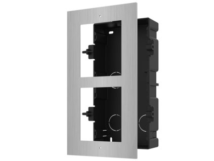 DS-KD-ACF2/S - Zapustený rám 2-modulový, Inox- Hikvision