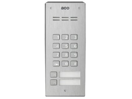 COMO-PRO-CODE-A2 NT - Digitálny domáci telefón s kódovým zámkom, čítačka príveskov, 2 tlačidlá - ACO