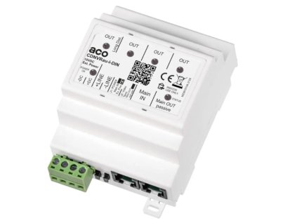 CDNVRAU-I-DIN - Inteligentný aktívny rozdeľovač videa pre systém P, na DIN lištu - ACO