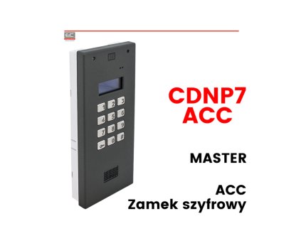 CDNP7ACC ST - Digitálny domofón so šifrovacím zámkom a bezkontaktnou čítačkou (MASTER) - ACO