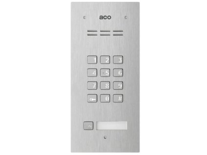 COMO-PRO-CODE-A1 - Digitálny domáci telefón s kódovým zámkom, čítačka príveskov, 1 tlačidlo - ACO