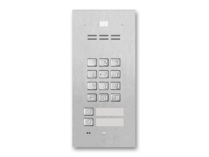 FAM-P-2NPZSACC - Panel pre digitálne inštalácie, 2 vyvolávacie tlačidlá, kódová klávesnica, bezkontaktná čítačka (ACC) - ACO