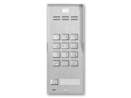 FAM-P-1NPZSACC NT - Panel pre digitálne inštalácie, 1 tlačidlo vyvolania, kódová klávesnica, bezkontaktná čítačka (ACC) - ACO