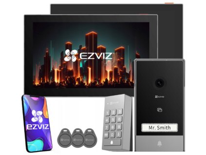 TP7+SD7 - 2-vodičový videotelefón s kódovačom, Dotykový panel, WiFi - EZVIZ