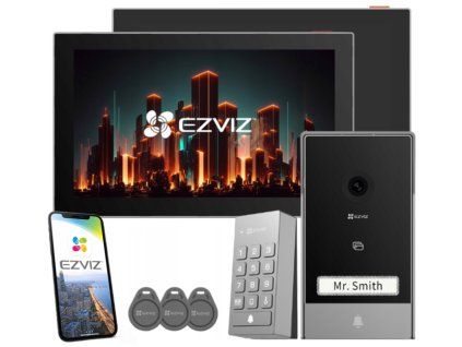 TP7+SD7 - 2-vodičový videotelefón s kódovačom, Dotykový panel, WiFi - EZVIZ