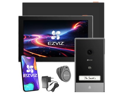 HP7 + SD7 - IP videovrátnik 2-vodičový, Dotykový panel, WiFi, čítačka kľúčeniek - EZVIZ