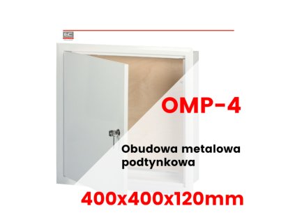 OMP-4 - Kovový podomietkový kryt 400x400x120mm