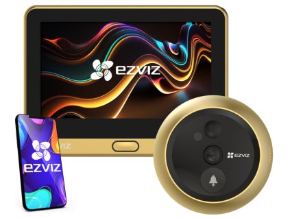 large dp2c gold inteligentny wizjer wifi z kamera i czujka pir ezviz dp2c gold