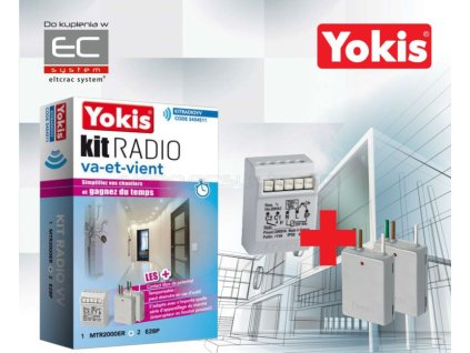 5454511 - Sada na rádiové ovládanie osvetlenia KITRADIOVV s 2 rádiovými vysielačmi - Yokis