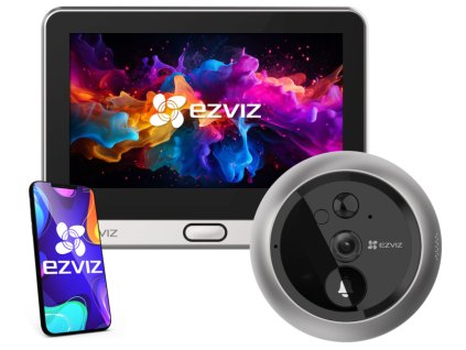 large dp2c inteligentny wizjer wifi z kamera i czujka pir ezviz 6941545607023