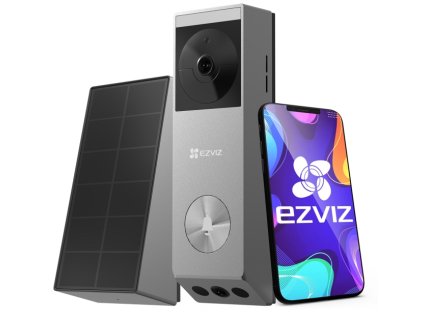 large ep3x pro wideodzwonek bezprzewodowy z zasilaniem solarnym 3mp 2mp wifi 5200mah ezviz 6941545633954