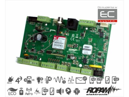 OptimaGSM - Ústredňa alarmu s GSM komunikáciou a funkciami budovnej automatizácie - Ropam