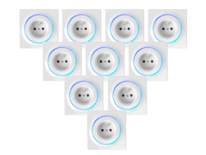 FGWOE-011 - Inteligentná zásuvka, Walli Outlet typ E, 10 ks - Fibaro