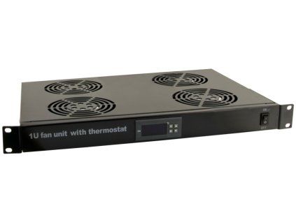 RAWP-1R - Panel 4 ventilátorov s termostatom RACK 1U - Pulsar