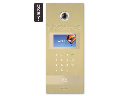 AA-12FB GOLD - Bránový panel IP, 4.3" LCD, UKEY, SIP 2.0 - BasIP