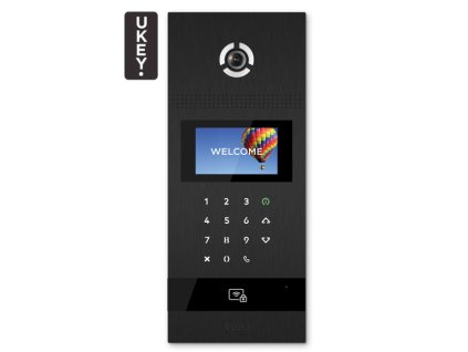 AA-12FB ČIERNA - Bránový panel IP, 4,3" LCD, UKEY, SIP 2.0 - BasIP