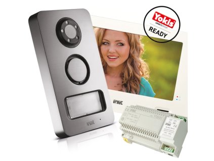 1722/95 - 1-rodinný videovrátnikový set s videomonitorom cxMODO 7'' a panelom - kompatibilný so systémami YOKIS - Urmet