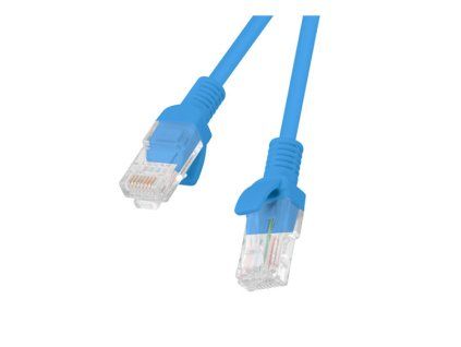 Patch kábel CAT6 UTP RJ45 0,25 m modrý EC-25946
