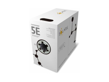 SXKD-5E-UTP-PE - Kábel krútená dvojlinka U/UTP kat. 5e, PE, Fca, UV - Solarix