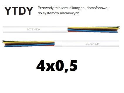 Alarmový kábel YTDY 4X0,5mm - Bitner