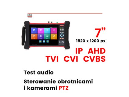 CS-H8-70H - Multifunčný tester CCTV kamier so 7" Retina dotykovým displejom - ALIQUAM