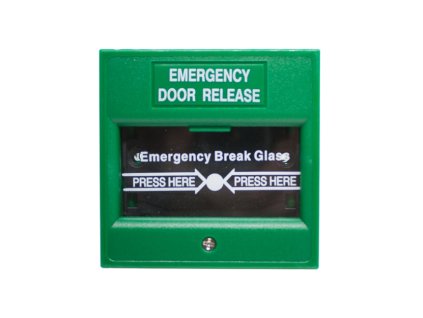 JSER01 GLASS BREAK - Núdzové tlačidlo typu "ROZBI SKLO" s krytom