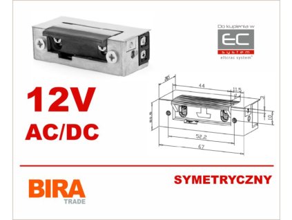 ES1-001 - Elektrický zámok 12VAC/DC základný symetrický - Biratronik