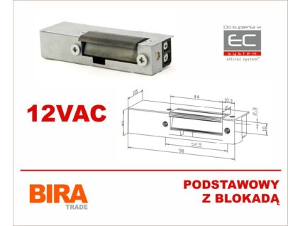 EL1-003 - Elektrický zámok 12VAC základný s blokovaním - Biratronik