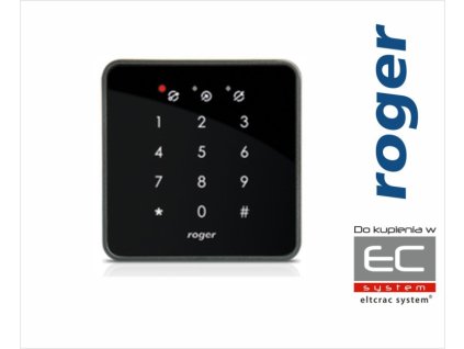 PRT82MF - Vnútorná čítačka bezkontaktných kariet ISO 14443A a MIFARE s klávesnicou, čierna - Roger