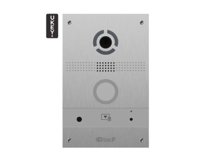 AV-08FB SILVER - Bránový panel IP, UKEY, SIP 2.0 - BasIP