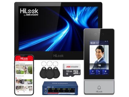 large ip vis ultra wideodomofon ip 10 lcd wifi mifare szyfrator rozpoznawanie twarzy hilook by hikvision ip vis ultra