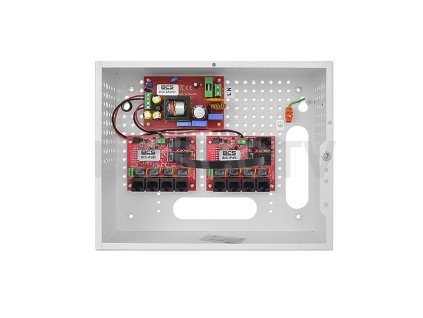 BCS-SP0812 Sada PoE 24V pre 8 IP videomonitorov vo vnútornom kryte BCS