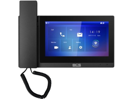 BCS-MON7500B-S - IP slúchadlový monitor, 7" LCD, PoE - BCS LINE