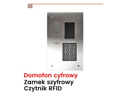 CP-2523R INOX - vertikálny domový panel s RFID čítačkou - LASKOMEX