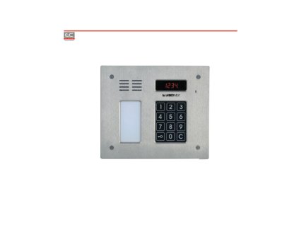 CP-2512NR INOX - digitálny horizontálny panel z nehrdzavejúcej ocele, RFID čítačka, zoznam nájomcov - LASKOMEX