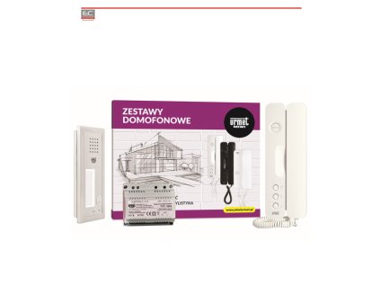 6025/401 - Analógová domáca telefónna sada pre jednu rodinu so zapusteným panelom ELITE a telefónom SIGNO - MIWI-URMET