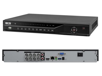 BCS-L-XVR0802-4KE-IV - Záznamník 8-kanálový, 5v1, do 8Mpx, 2x HDD - BCS Line