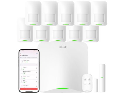 Bezdrôtová súprava alarmu AX Home, 10x PIR snímač, WiFi, 4G/LTE - HiLook by Hikvision