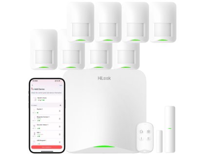 Bezdrôtová sada alarmu AX Home, 8x PIR senzor, WiFi, 4G/LTE - HiLook by Hikvision
