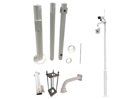 large nx sam 4473 maszt do montazu kamer cctv 4m skladany nixar nx sam 4473