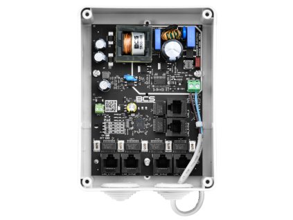 BCS-IP5/E-S-II - Sada napájania PoE pre 5 IP kamier, PoE switch s napájacím zdrojom v skrinke - BCS