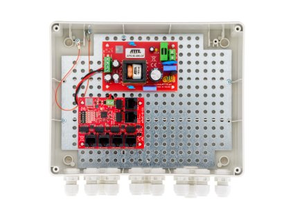 IP?5?11?L2 / BCS-IP4/Z/E-S - Nebuforovaná sada pre 5 IP kamier, PoE switch so zdrojom v kryte, Long Range - ATTE