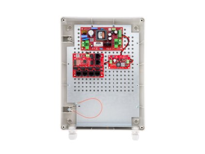 Súprava IPUPS?5?11?XL2 / BCS-UPS/IP4/Z/E-S - Záložný set pre 5 IP kamier, PoE switch s napájací zdroj v skrinke, Long Range - ATTE