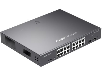 large rg es218gc p switch poe 16 2 10 100 1000mbps 2x sfp zarzadzalny 240w reyee by ruijie rg es218gc p