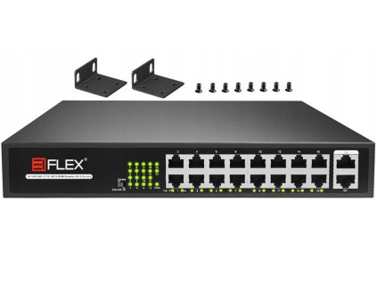 large ei h1016pls switch poe 16 2 niezarzadzalny 160w eiflex ei h1016pls