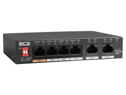BCS-L-SP04G02G(2) - Gigabitový prepínač 4+2, neobsluhovateľný, 60W - BCS Line