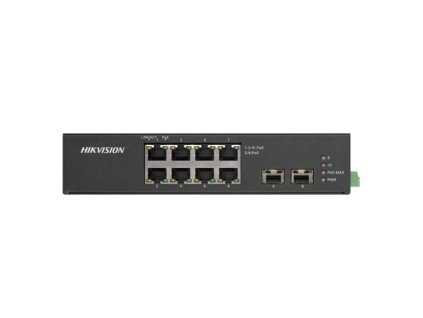 DS-3T0510HP-E/HS - Priemyselný prepínač 8x PoE + 2x SFP, Gigabit - Hikvision