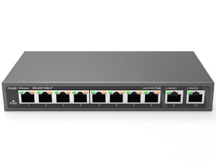 RG-ES110D-P - Switch PoE 8 +2, nespravovaný, 110W - Reyee od Ruijie